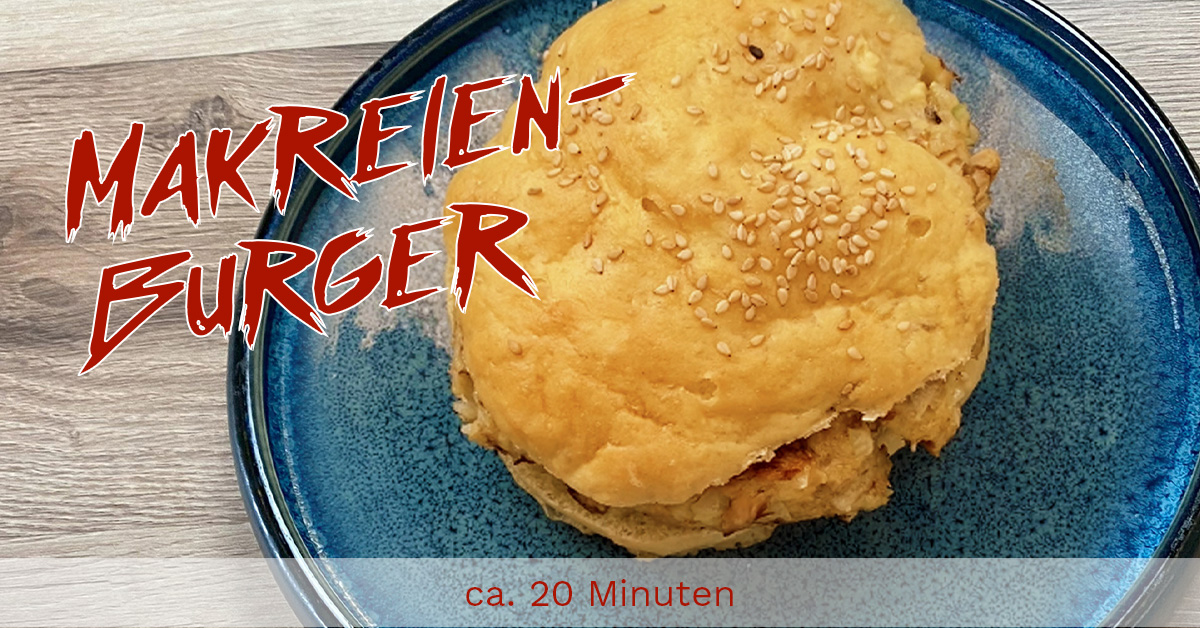 Makrelen-Burger (Rezept+DL) - Anime Cooking